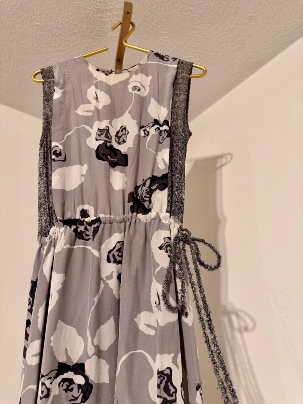 Winter Kate Gray and Black Floral Maxi Dress - Picture 6 of 12